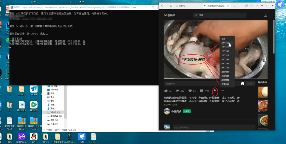 视频号视频下载工具 和视频js数据分析 无卡密永久版